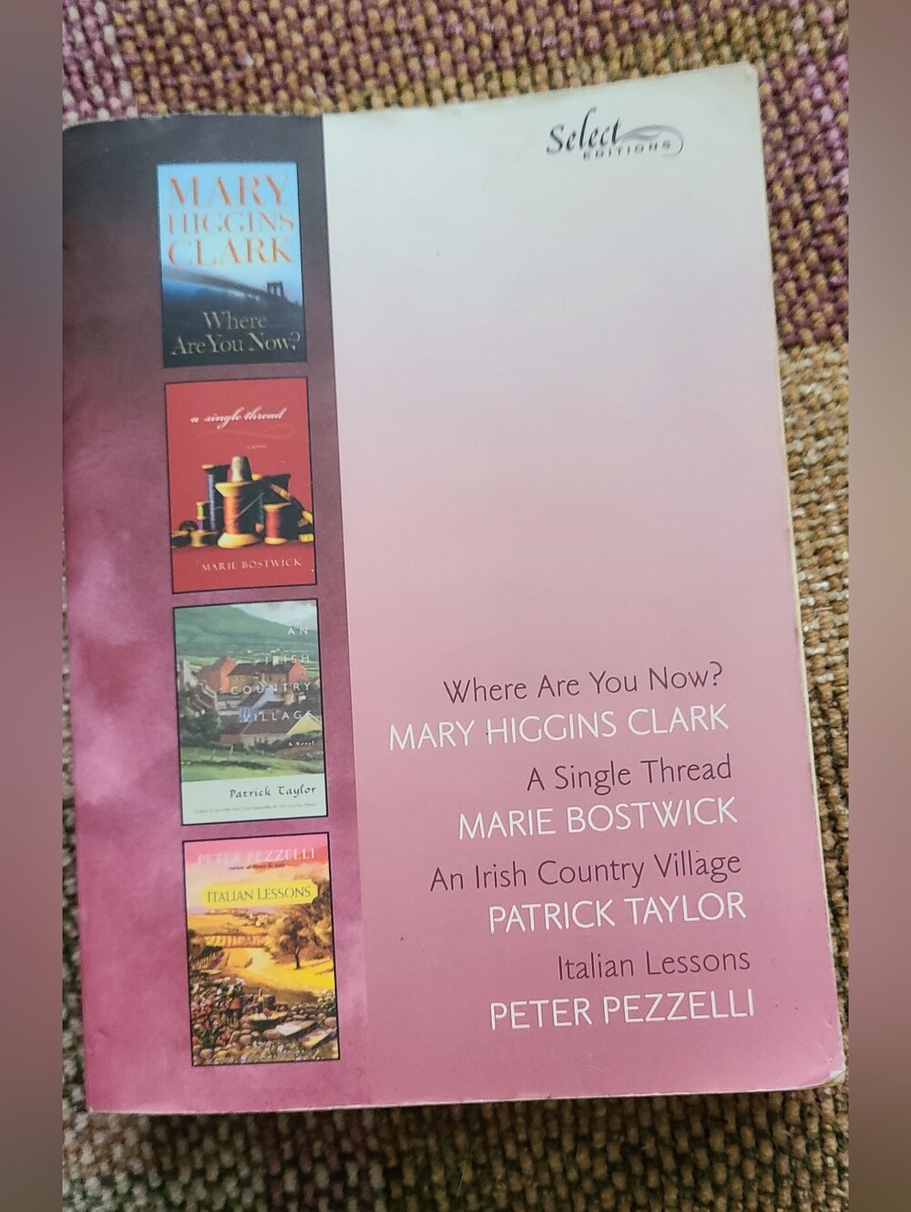 Reader's Digest Select Editions Book Collection - Mary Higgins Clark & Authors